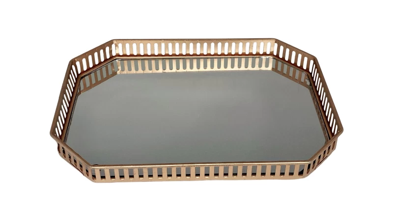 DC BANDEJA GLAS METAL FH190705M COPPER La Francesa