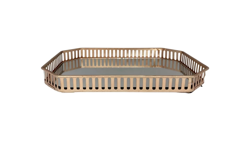 DC BANDEJA GLAS METAL FH190705S COPPER La Francesa