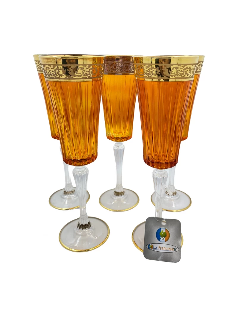 DC CHINELLI  5670GY  6 COPOS P/CHAMPAGNE La Francesa