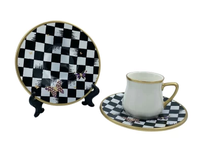 DC  JUEGO DE CAFE C/PRATO 11050 PORCELAN La Francesa