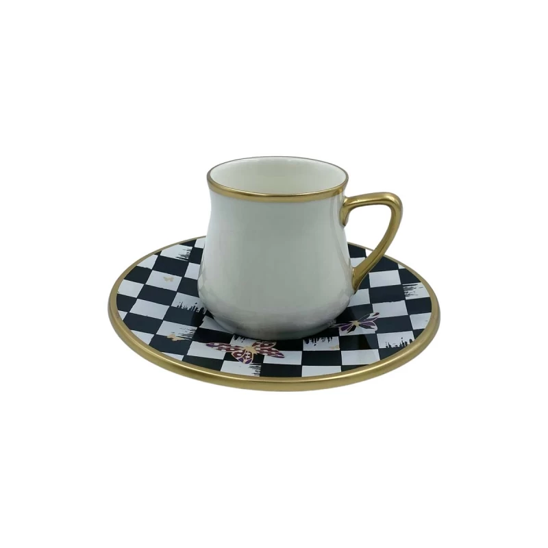 DC  JUEGO DE CAFE C/PRATO 11050 PORCELAN La Francesa