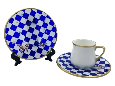 DC  JUEGO DE CAFE C/PRATO 22050 PORCELAN La Francesa