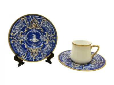 DC  JUEGO DE CAFE C/PRATO 36367 PORCELAN La Francesa