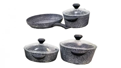 DC JUEGO DE PANELA  7PCS  GRIS  TAC-3632 La Francesa
