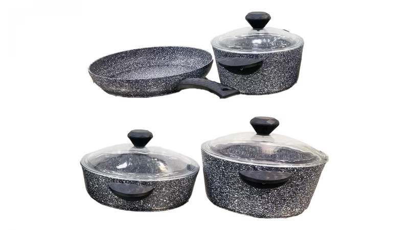 DC JUEGO DE PANELA  7PCS  GRIS  TAC-3632 La Francesa