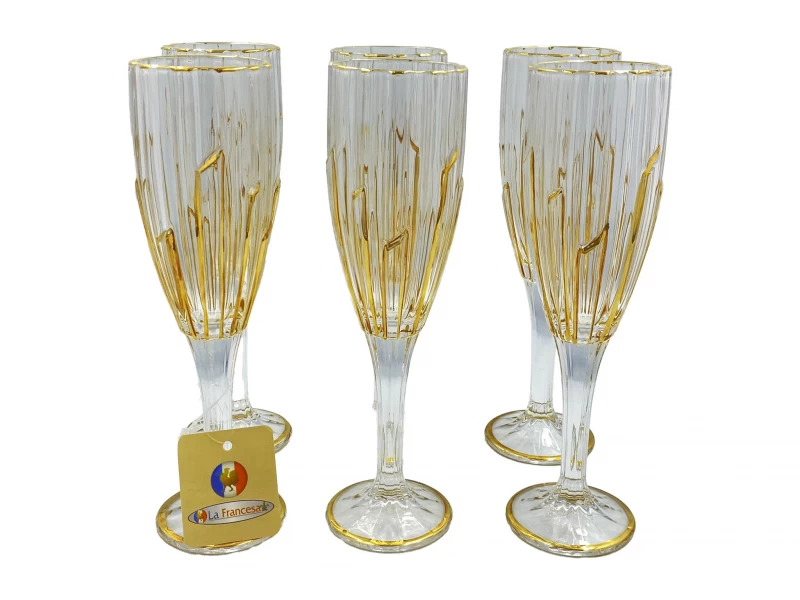 DC  TACAS DE VINHO VR-GJ038B-4  6PCS La Francesa