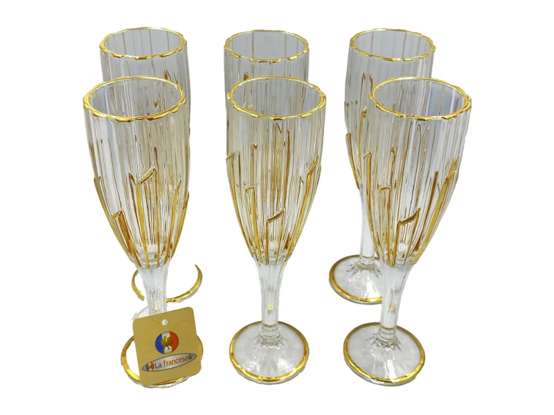 DC  TACAS DE VINHO VR-GJ038B-4  6PCS La Francesa