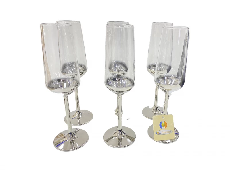 DC  STEMMED GLASS 6PCS   M0440079-000635 La Francesa