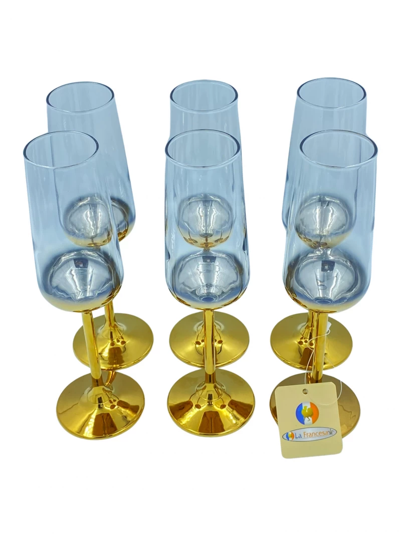DC  STEMMED GLASS 6PCS   M0440079-000632 La Francesa