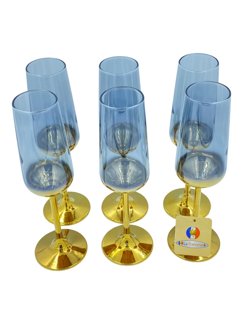DC  STEMMED GLASS 6PCS   M0440079-004231 La Francesa