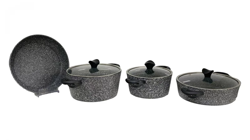 DC JUEGO DE PANELA  7PCS  GREY  TAC-3598 La Francesa